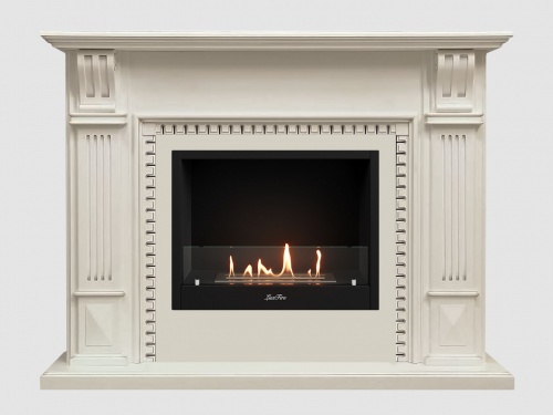 Каминный портал МДФ "Белфаст 1350" с биокамином Lux Fire "Фаер Бокс 1-25.5" (белый) Каминный портал МДФ "Белфаст 1350" с биокамином Lux Fire "Фаер Бокс 1-25.5" (белый)
