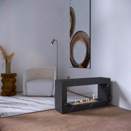 Биокамин напольный SteelHeat FRAME ONE 900 стекло по цене 52 290 руб.