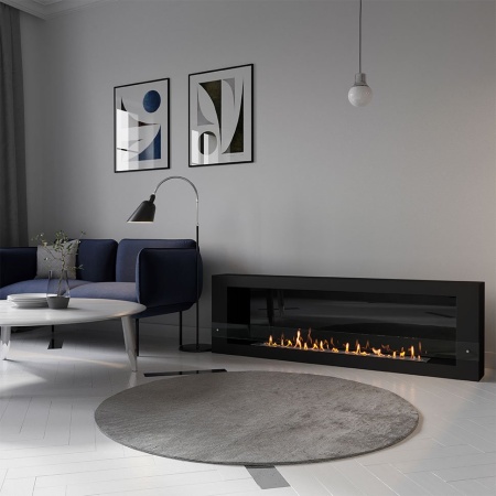 Биокамин SteelHeat WALL GRAND 1800 черный, стекло, стемалит Биокамин SteelHeat WALL GRAND 1800 черный, стекло, стемалит по цене 98 070 руб.