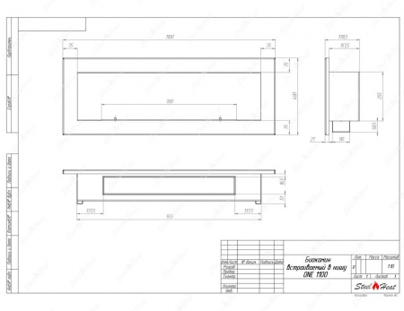 Биокамин SteelHeat ONE 1100 стекло Биокамин SteelHeat ONE 1100 стекло по цене 40 800 руб.