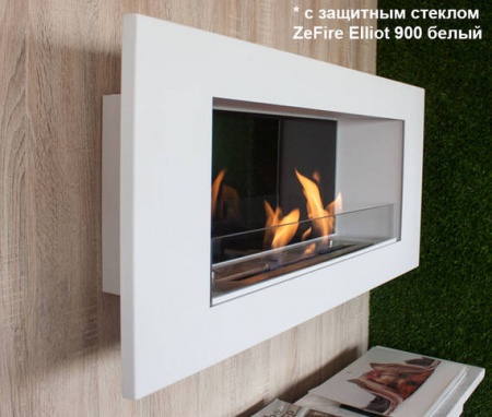Биокамин ZeFire Elliot 1200 белый со стемалитом Биокамин ZeFire Elliot 1200 белый со стемалитом по цене 47 800 руб.