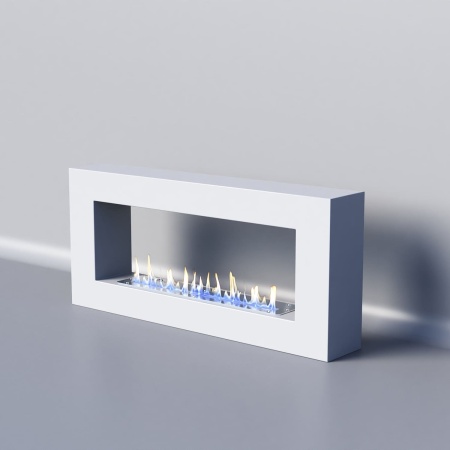 Биокамин "Русский огонь" Холл 900 настольный белый по цене 29 800 руб.