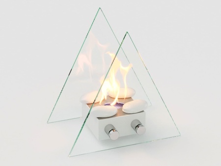 Настольный биокамин Lux Fire "Вулкан" S Белый по цене 15 400 руб.