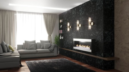 Биокамин "Русский огонь" Модерн 1300N настенный по цене 41 500 руб.