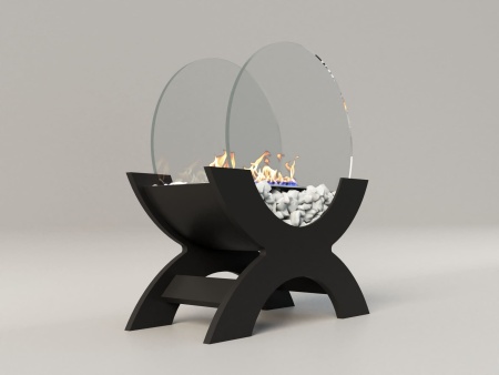 Биокамин "Русский огонь" Император черный по цене 21 800 руб.